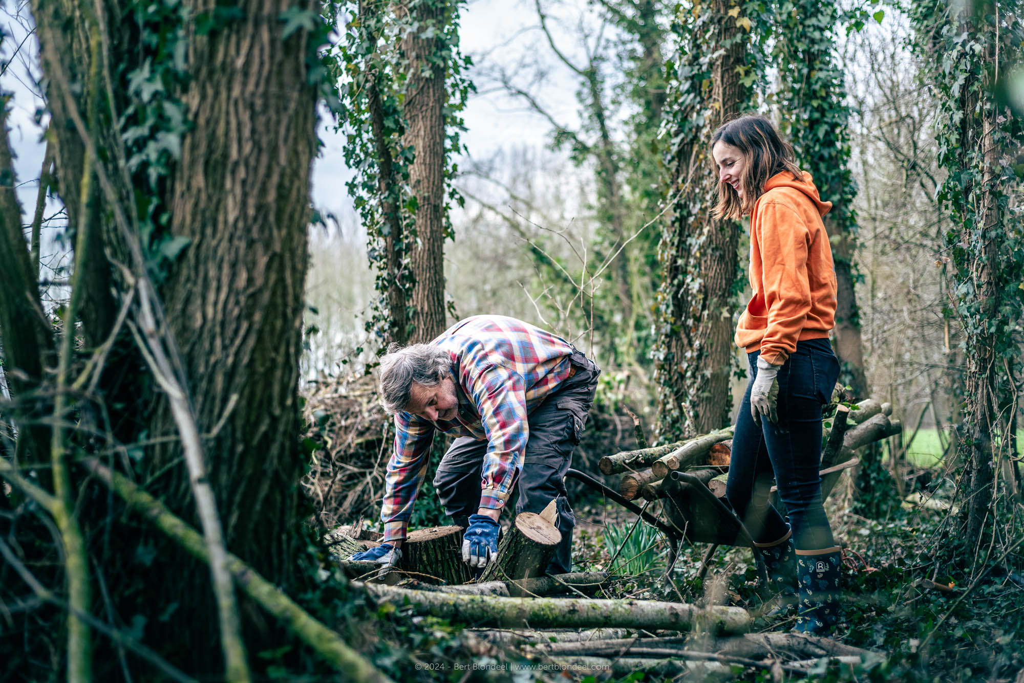 Reportage: Natuurpunt volunteers, working in the Padde- and Porrebeek valley / © Bert Blondeel - for Natuurpunt Dendermonding