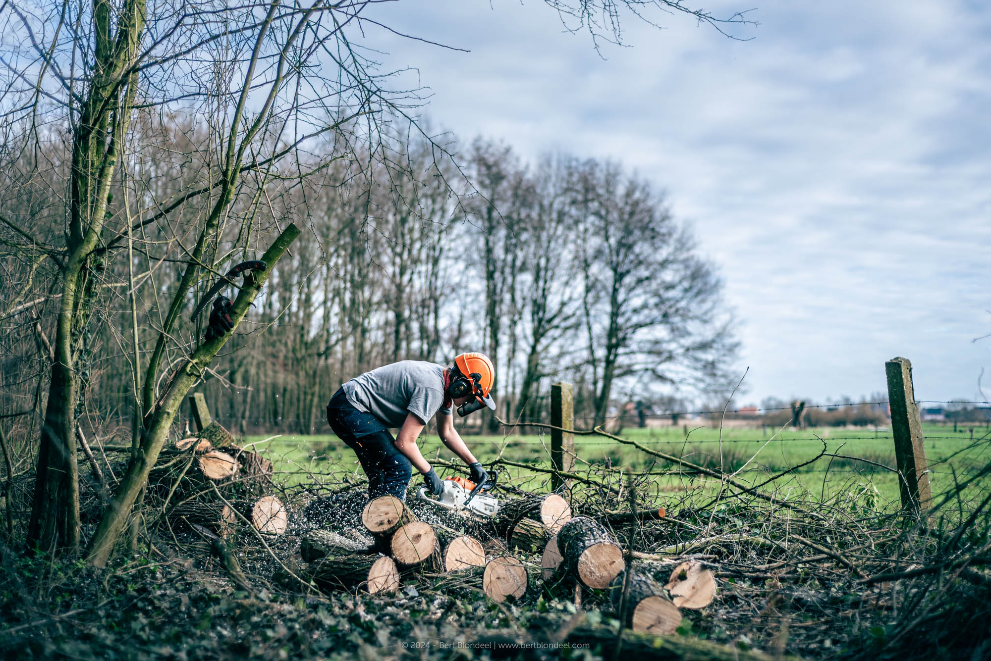 Reportage: Natuurpunt volunteers, working in the Padde- and Porrebeek valley / © Bert Blondeel - for Natuurpunt Dendermonding