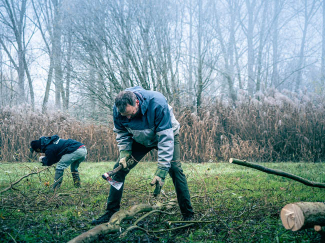 Reportage: Natuurpunt volunteers, working in the Sint-Onolfspolders / © Bert Blondeel - for Natuurpunt Dendermonding