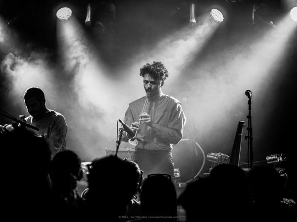 Concert: Schroothoop performing in Ancienne Belgique during Label Night around Ghent's quality jazz label Sdban / © 2023 - Bert Blondeel