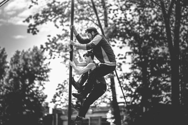 Reportage: Manoamano Circo - Noso3 performance at Parktheater Lokeren 2024 / © Bert Blondeel